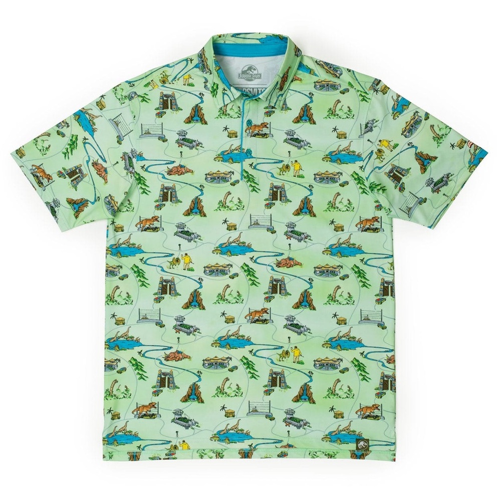 NWT RSVLTS x Jurassic Park Isla Nublar Polo – XL
